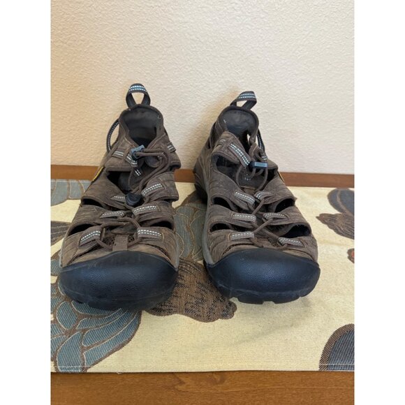 KEEN Men's Waterproof Sandals Size 13 Brown Outdoor Hiking Water Wear - Picture 1 of 9